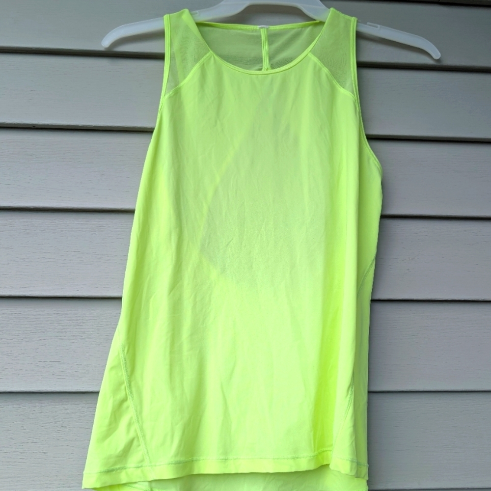 Lululemon Neon Yellow Sleeveless Tank